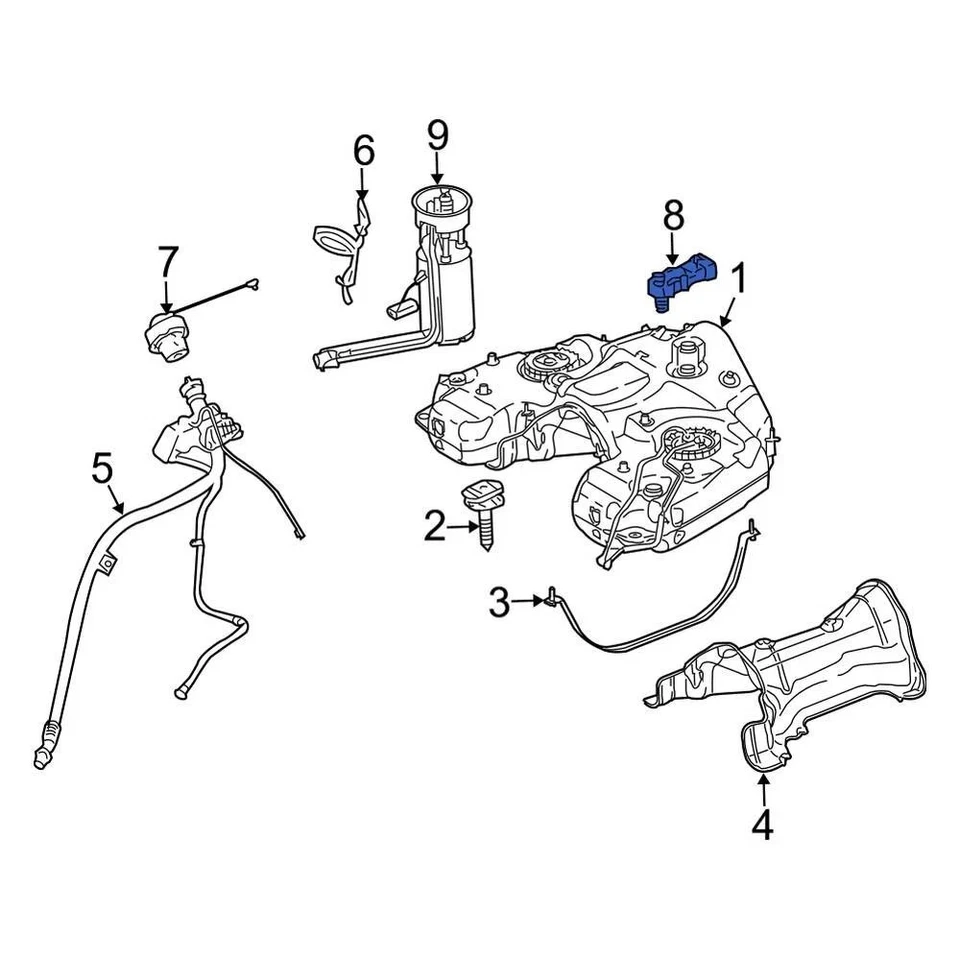 For Mercedes-Benz Metris 16-22 Mercedes-Benz Fuel Tank Pressure Sensor Foto 4 de 4