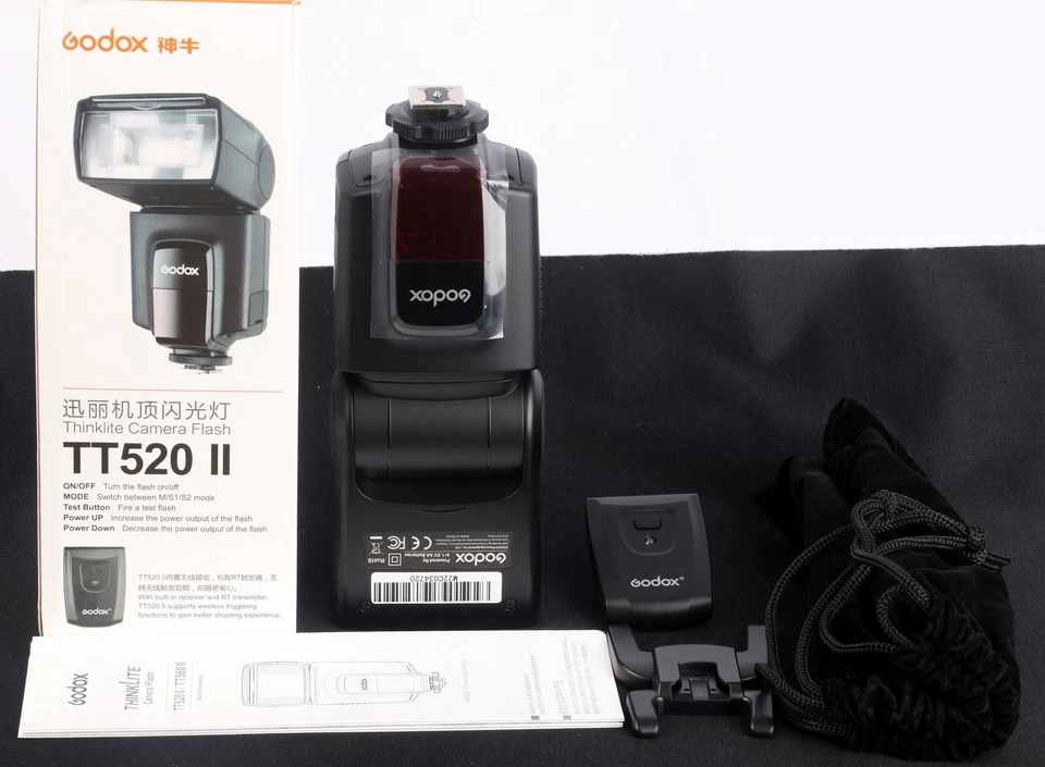 Godox TT520 II Flash for All Cameras with Hot-Shoe c/w Trigger Unit -Mint in Box - Image 2 of 4