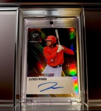 2024 Leaf Press Pass Premium RARE!! Gold James Wood Reflector Autographed 1/4‼️