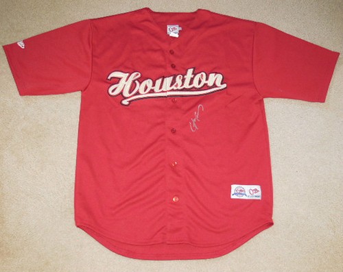 CHRIS CARTER AUTOGRAPHED JERSEY (ASTROS) W/ PROOF! - Picture 2 of 2