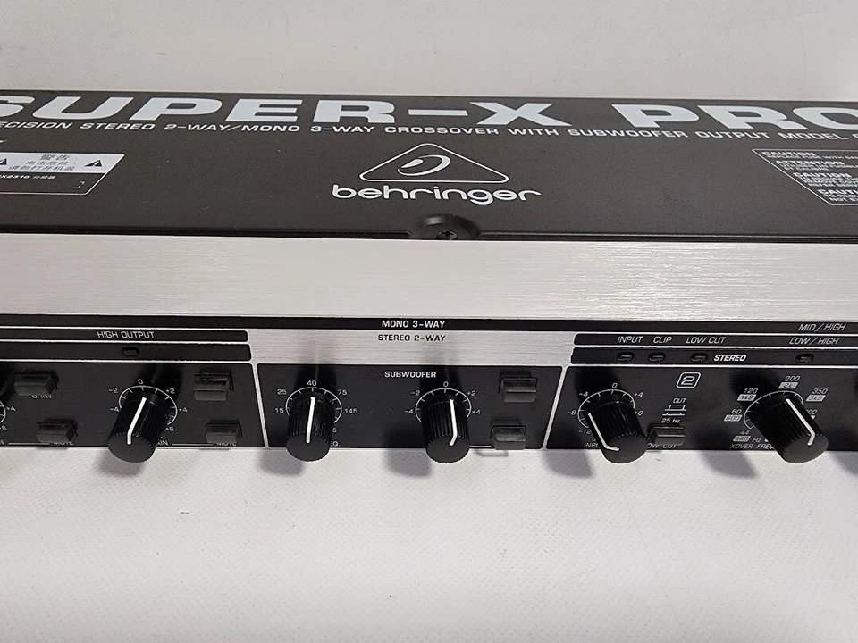Behringer SUPER X PRO CX2310 Crossover Estéreo 2 Vías Monoaural 3 Vías Foto 4 de 4
