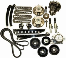 Engine Timing Chain and Accessory Drive Belt Kit with Water Pump 9-0391SBK6