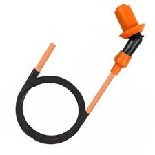 Motorcycle Spark Plug Wire & 45 Degree Cap 7mm x 24" Wire for 12 V Coil 053-242