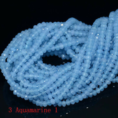Faceted 2x4mm Natural Multicolor Gemstone Rondelle Loose Beads 15'' Strand 