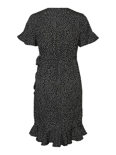 VESTE MODA Vestido Corto Envoltura Mini con Volantes y Escote en V VMFILLI NUEVO - Imagen 12 de 22