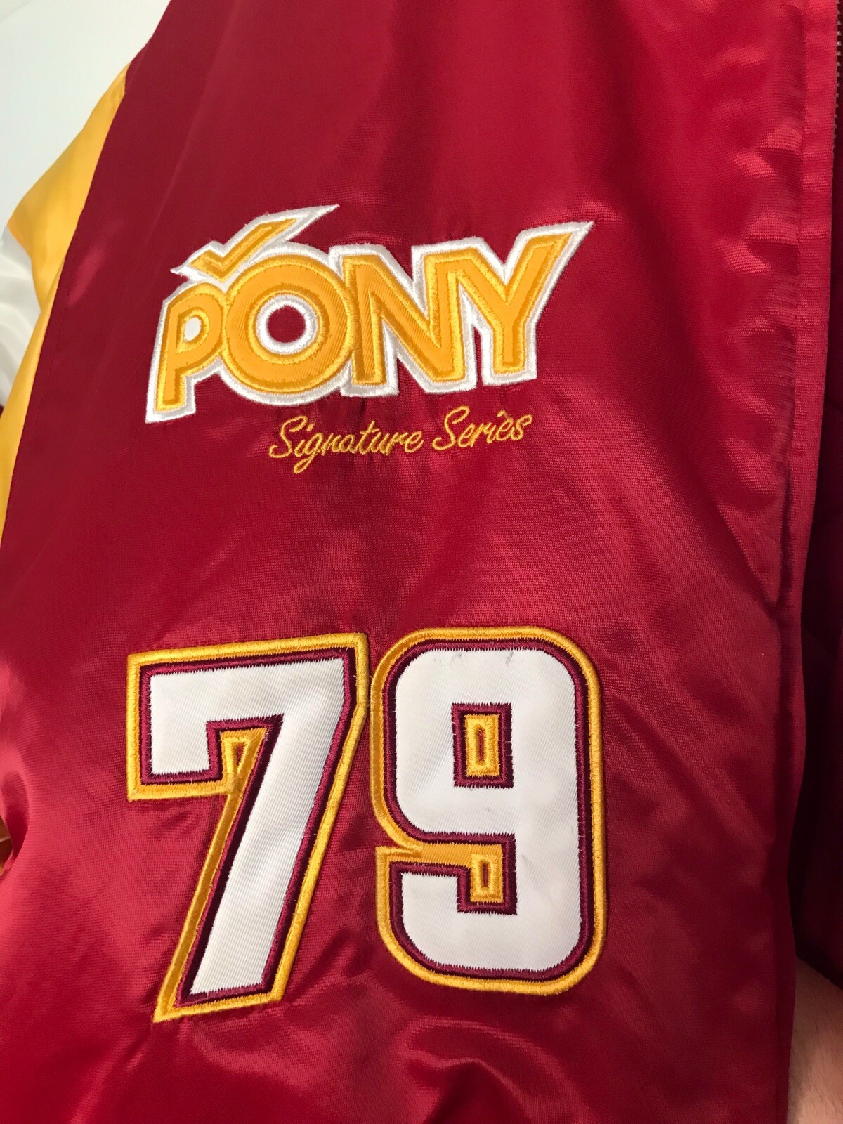 PONY SIGNATURE SERIES ANNI '80 Giacca Swingster Football Washington Vintage NFL