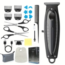 Professional Cordless Hair Clipper Kit - Rechargeable Haircut & Beard Trimming 