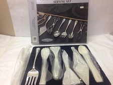 Royal Imports Silverplated Oversized Serving Set 6 Pieces 10-12 Inches