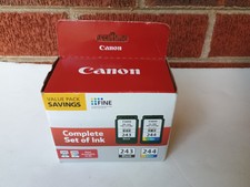Genuine OEM Canon PG-243 Black CL-244 Color Ink Cartridges Combo Brand New