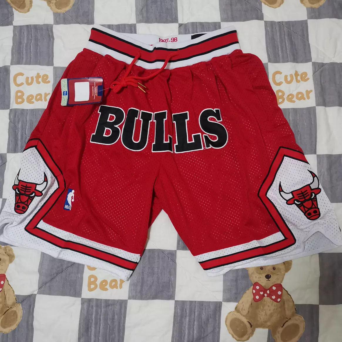 Chicago Bulls Black Alternate Youth Replica Shorts