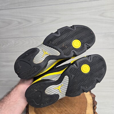 Nike Air Jordan 14 Retro Thunder Black Yellow 487524-070 GS Youth