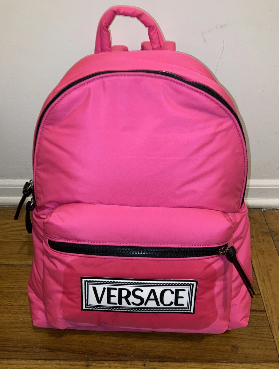 versace backpack pink