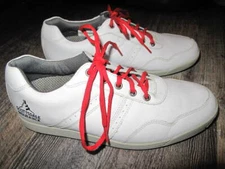 Footjoy Men's Contour Casual Leather Golf Shoes Size 9.5 Medium White w/ promo