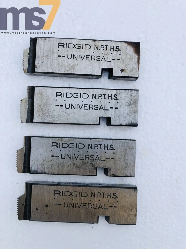 RIDGID 1/4"-3/8" NPT HIGH SPEED SS UNV UNIVERSAL PIPE DIES/ CHASER SET #3 - Image 2 of 4