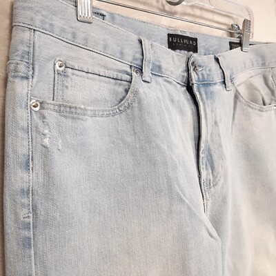 BULLHEAD Denim Co. Mens Stacked/Skinny Jeans Sz.32x32/Blue/Moto