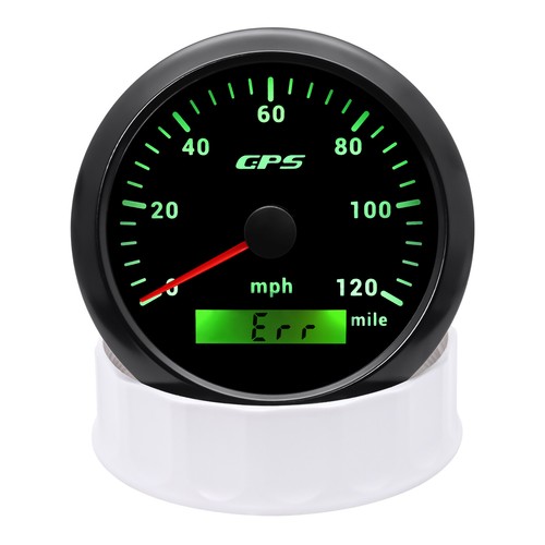 85MM Black GPS Speedometer 0-120MPH Odometer Gauge for Motorcycles Boat Car US - Picture 10 of 16