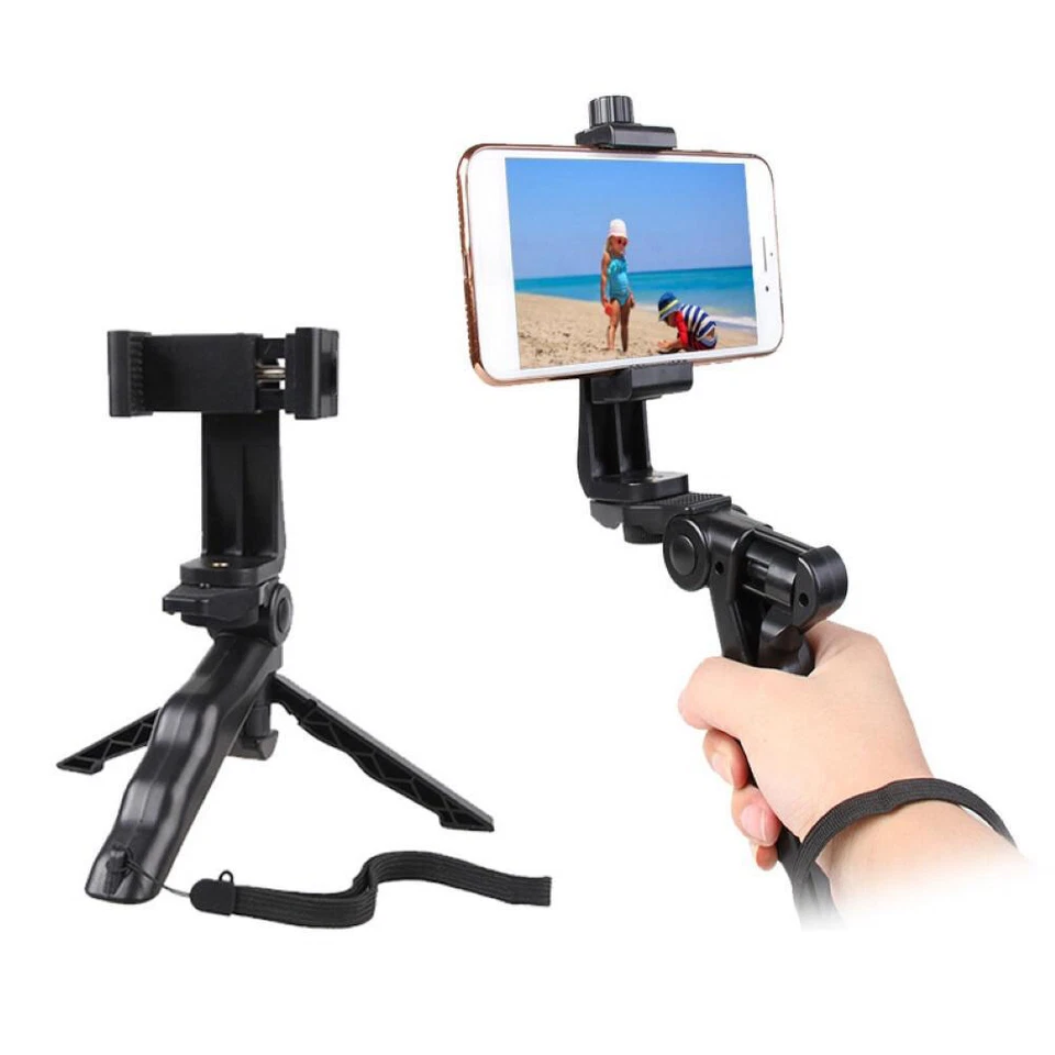 360° Adjustable Tripod Desktop Stand Desk Holder Stabilizer For iPhone Samsung - Image 3 of 4