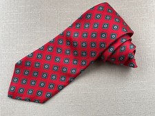 Pride of England Men Tie by Racquet Club All Italian Silk Necktie Made in USA