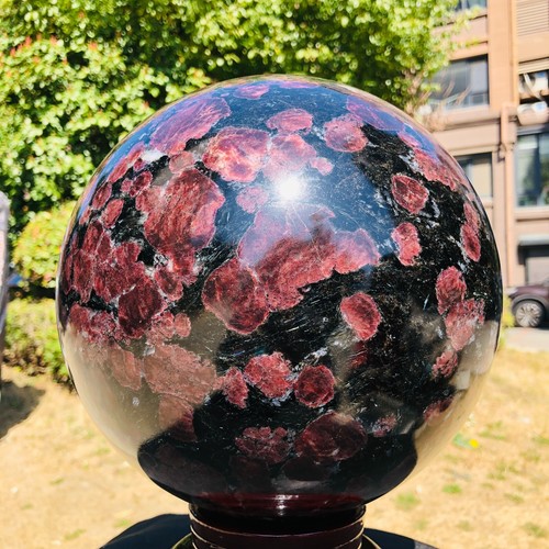 17,54kg Cristal de cuarzo astrofilita natural "piedra de fuegos artificiales" bola de cristal 681 - Imagen 7 de 15