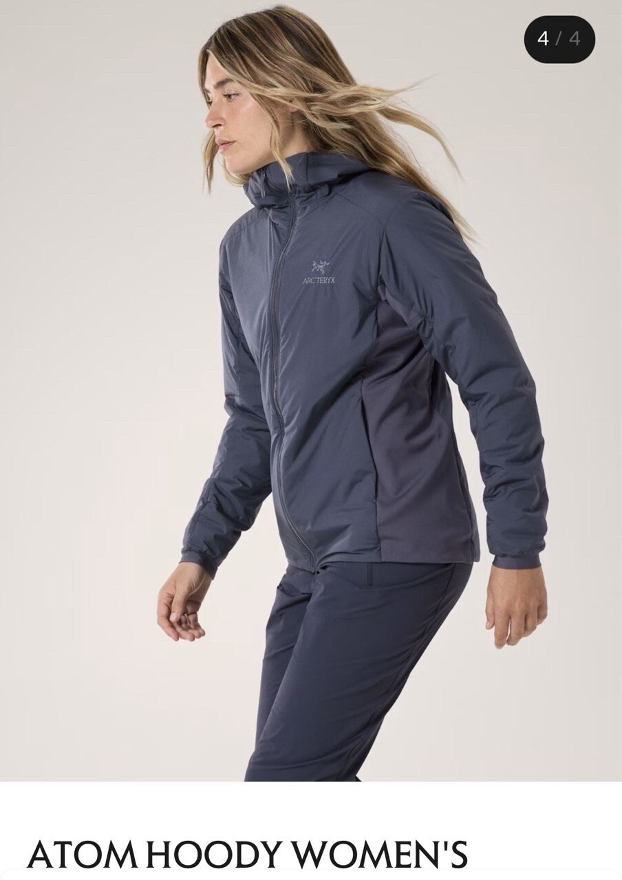 ARC'TERYX Arcteryx Atom LT Felpa con Cappuccio Donna Taglia XL