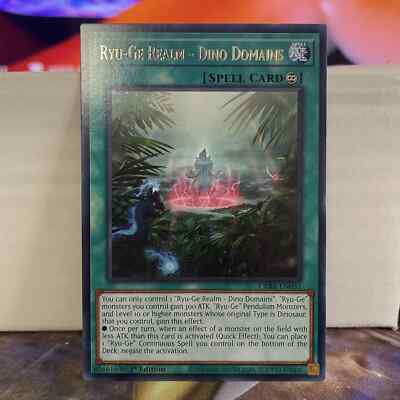 1ST EDITION RYU-GE REALM - DINO DOMAINS 2020 CRBR-EN037 YUGIOH CARD (NM)