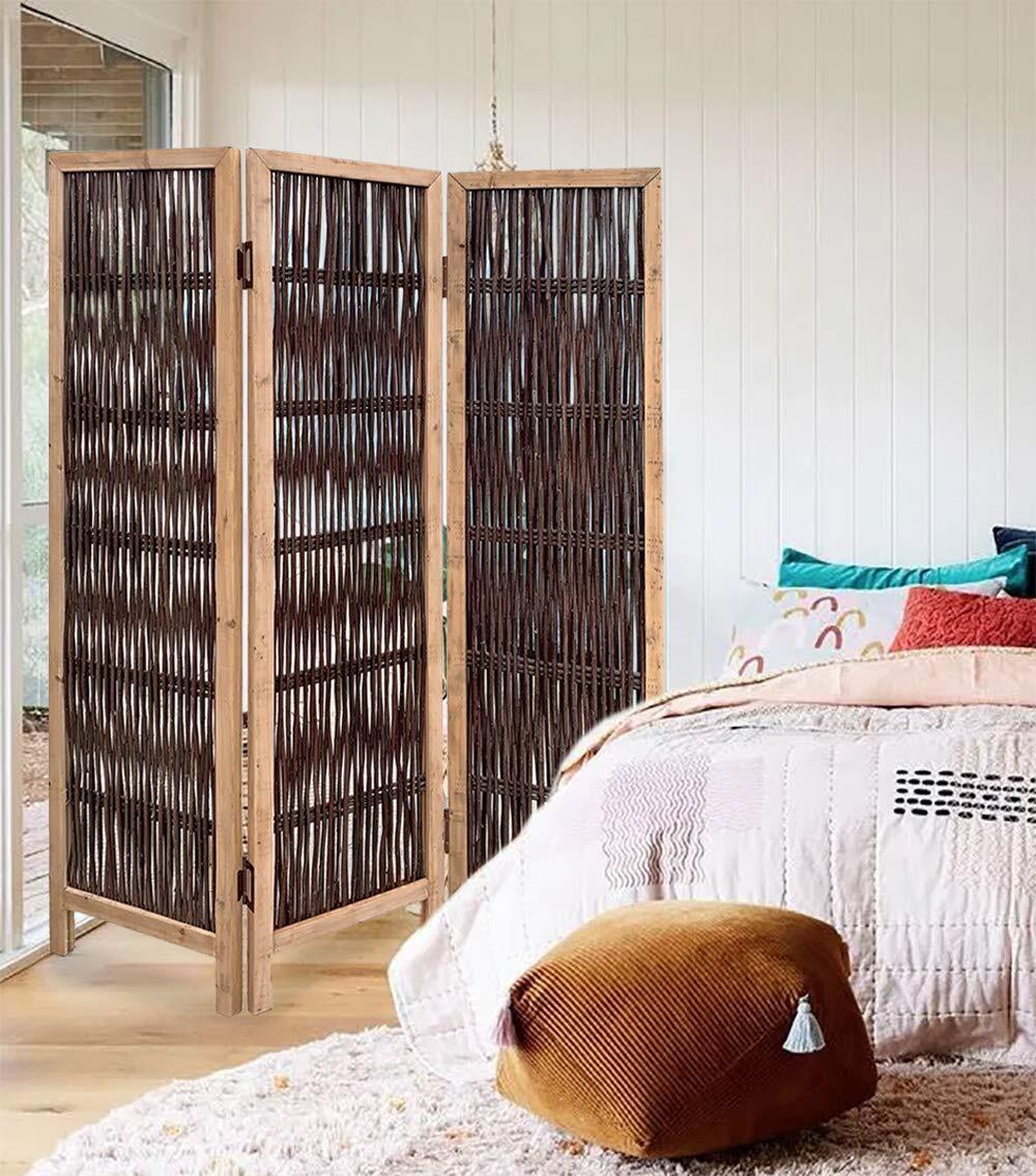 3 Panel Kirkwood Room Divider With Interconnecting Branches Design 3 Panel Kirkwood Room Divider With Interconnecting Branches Design