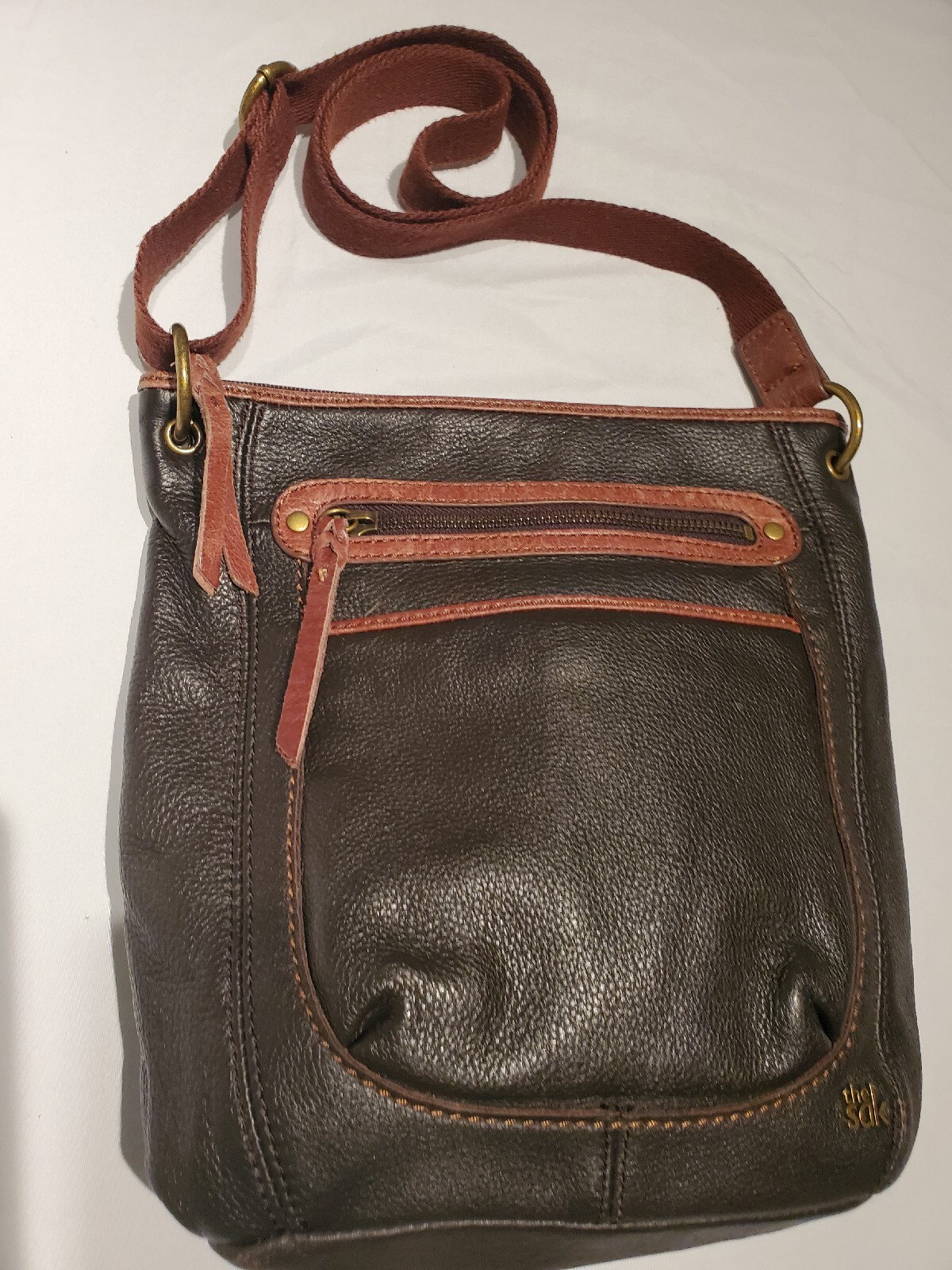 The Sak Laurel Crossbody Bag Brown Chocolate Teak Peb… Gem