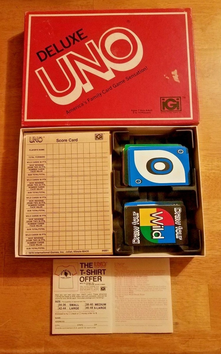 Deluxe Uno - International Games Inc. 1978 100% Complete Vintage