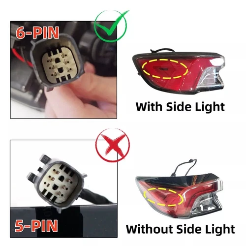 Conjunto de luz trasera lámpara de freno para Ford Escape 2020 2021-2022 lado exterior izquierdo - Imagen 5 de 9