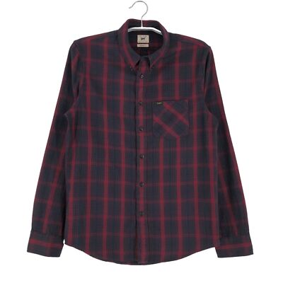 LEE Shirt Lässig Formal Regular Fit Karo Herren Größe S