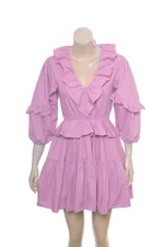 Rhode Resort Valerie Mini Dress S 6 Women's Casual Ruffle Boho Short NEW 35395