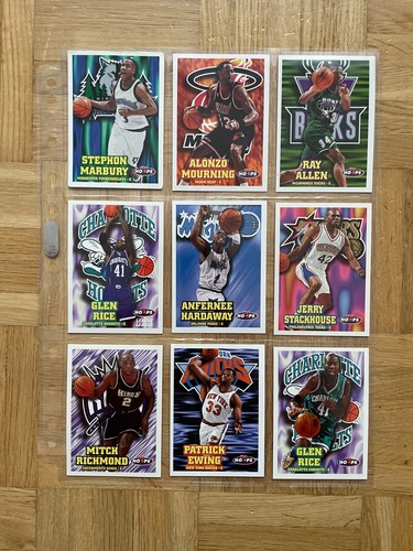 Collection of NBA cards inserts stars Jordan Hardaway Allen Malone 96 97 98 99 - Zdjęcie 14 z 24