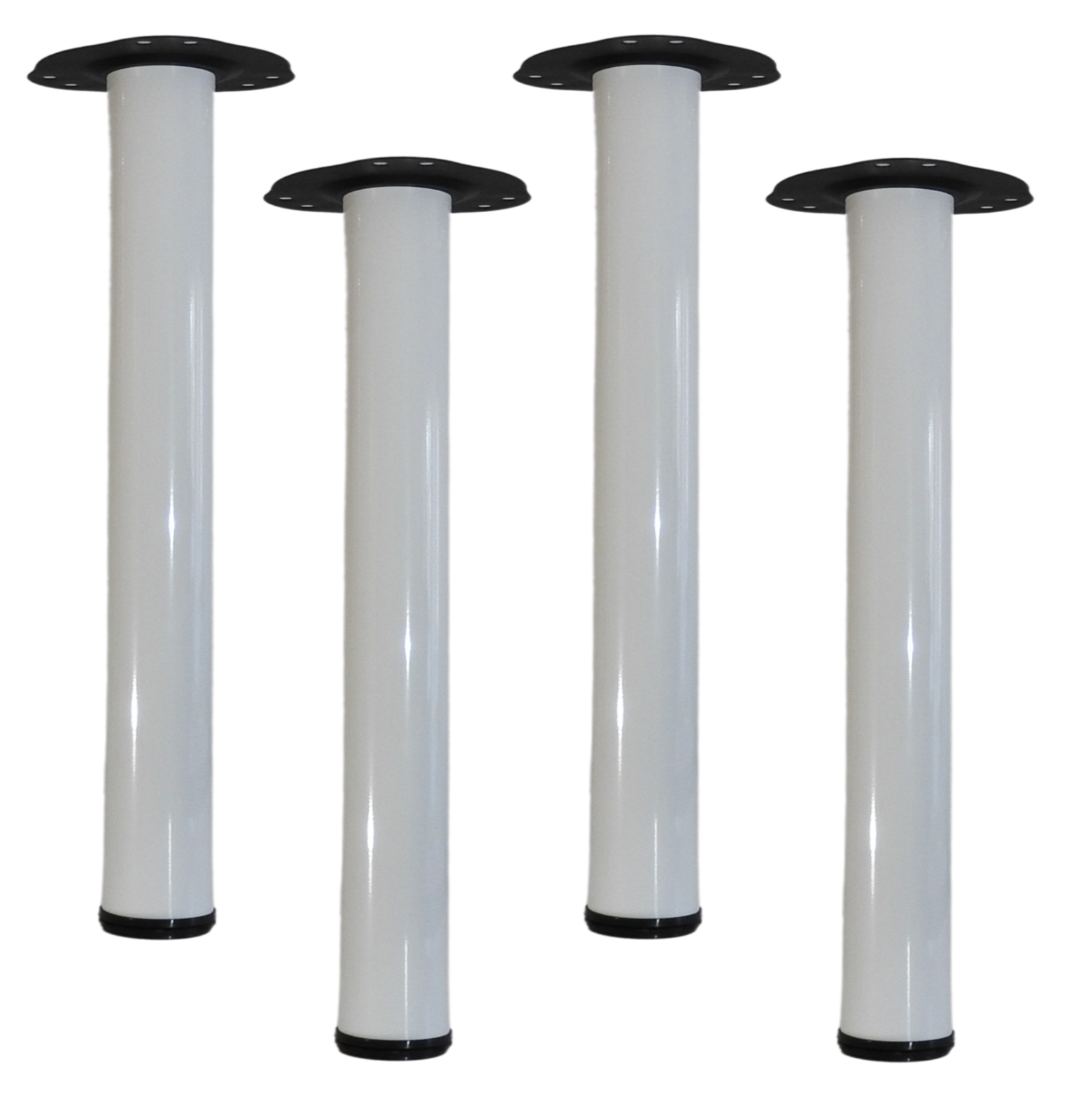 4 White Metal Table Legs Kitchen Breakfast Bar 710mm eBay