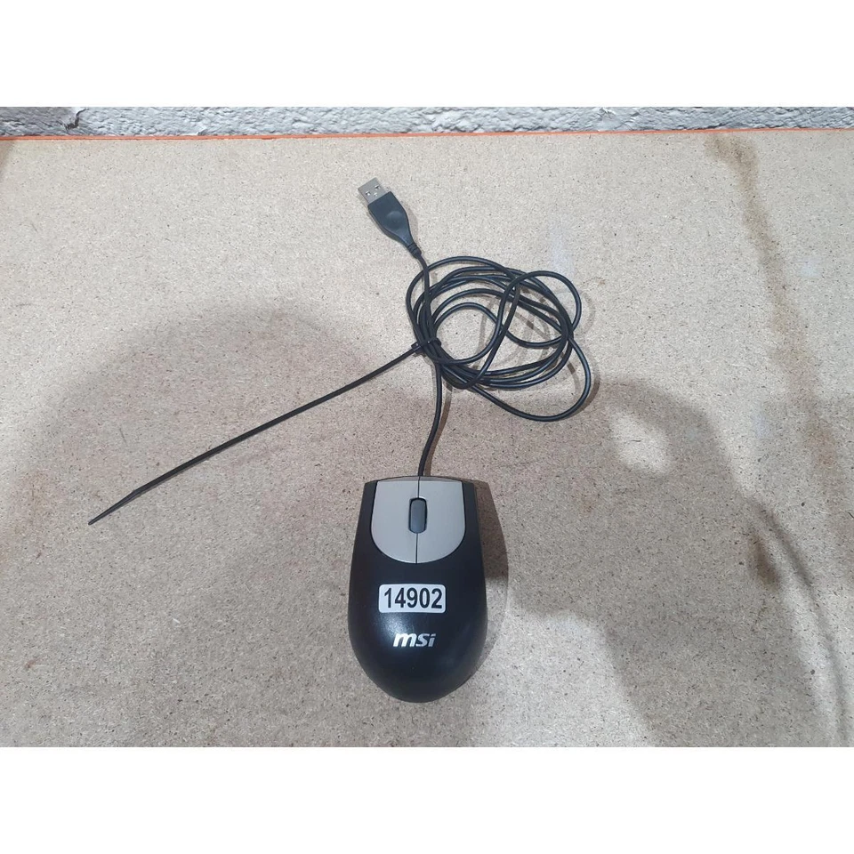 MSI S12-0400370-AA3 Mouse Black Wired USB 3 Buttons Scroll Wheel for Computer - Image 2 of 4