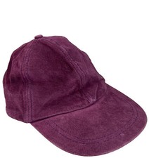 Vintage Wilson  s Leather Suede Solid Pink Hat Cap One Size Soft Rare