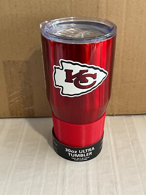 Kansas City Chiefs NFL 30oz Red Tumbler Cup Mug Logo Brands New | eBay