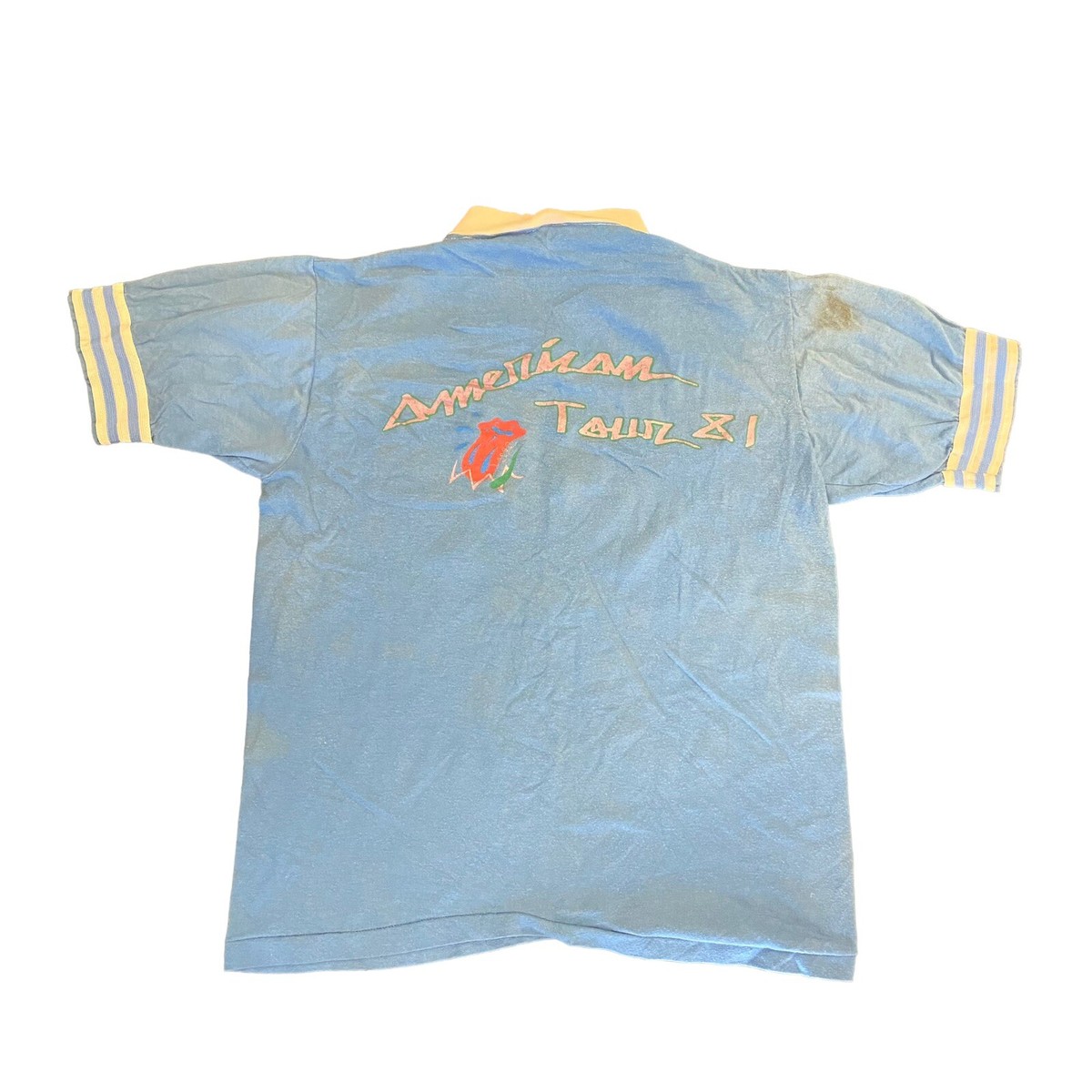 Vintage Rolling Stones 1981 American Tour V-Neck T-Shirt Vintage Rolling Stones 1981 American Tour V-Neck T-Shirt