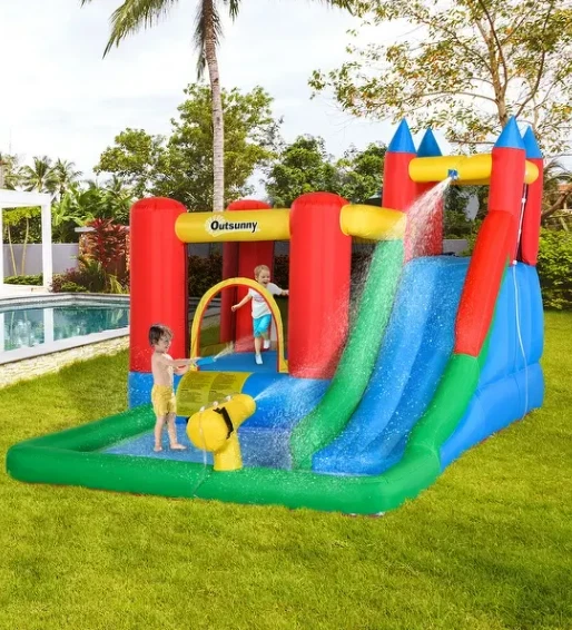 Inflatable pool cheap bounce house