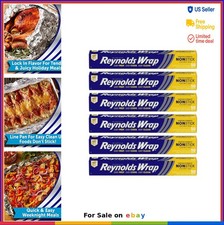 Aluminum Foil Non-Stick 50 Feet 12 Inch Wide Pack of 6 for Baking Cooking