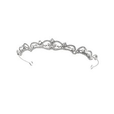 HJYHYN Rhinestone Crystal Bridal Tiara Princess Crown for Women and Silver