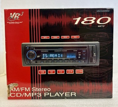 Virtual Reality VRCD400-SDU CD Player/USB In Dash Receiver. New Old Stock.