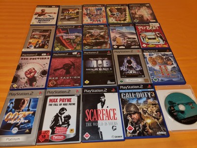 20x Playstation 2 PS2 Sammlung Max Payne Tomb Raider Gangster 007 Red Fraction 