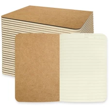 WANBAO 30 Pcs A5 Softcover Notebooks, 5.5"x8.3", Lined, 60 Pages, Travel Set