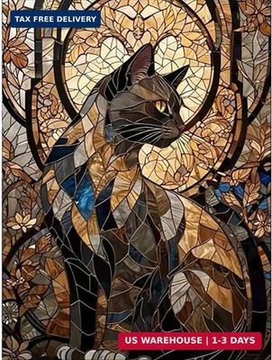 5D Diamond Painting Kits for Adults,Cat Lovers Diamond Art Kits for Adults Begin