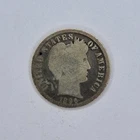 1896 Silver Barber Dime 10C Silver Coin Circulated #SA19