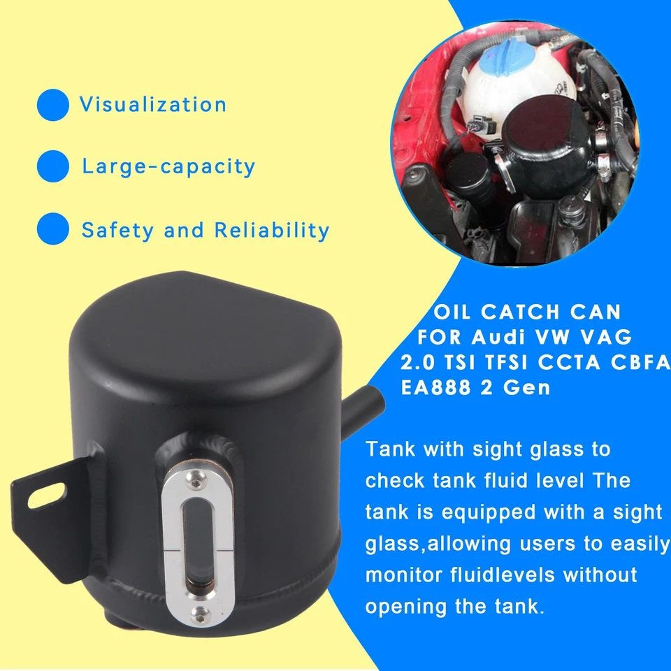 Oil Catch Tank System Kit For Audi VW VAG 2.0 TSI TFSI CCTA CBFA ea888 2 gen - Image 2 of 4