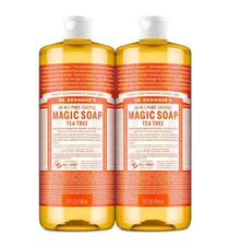 Dr. Bronner's Pure-Castile Liquid Soap - Tea Tree (2 x 32 oz bottle)