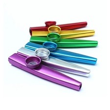 Metal Kazoo with 5 Pcs Flute Film Gift Easy to Learn Musical Instruments UK