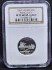 2005 S Silver Proof State Quarter 5 Coin Set NGC PF70 Ultra Cameo — photo 6