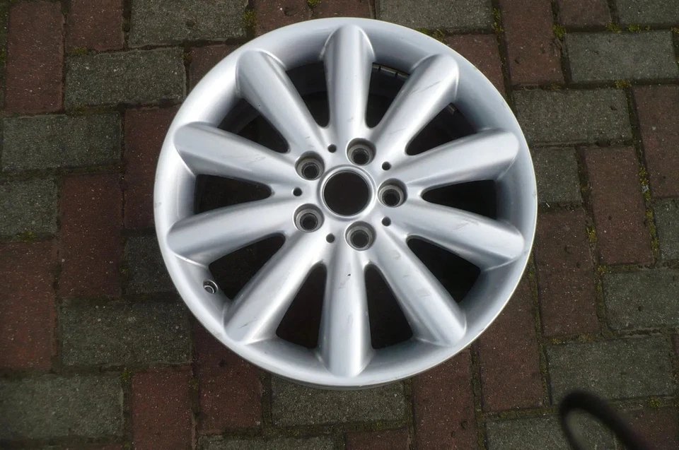 1x Alufelge 17 Zoll 7.0" 5x112 54ET Glanz Silber Mini F57 F56 F55 Rim Wheel - Bild 2 von 4